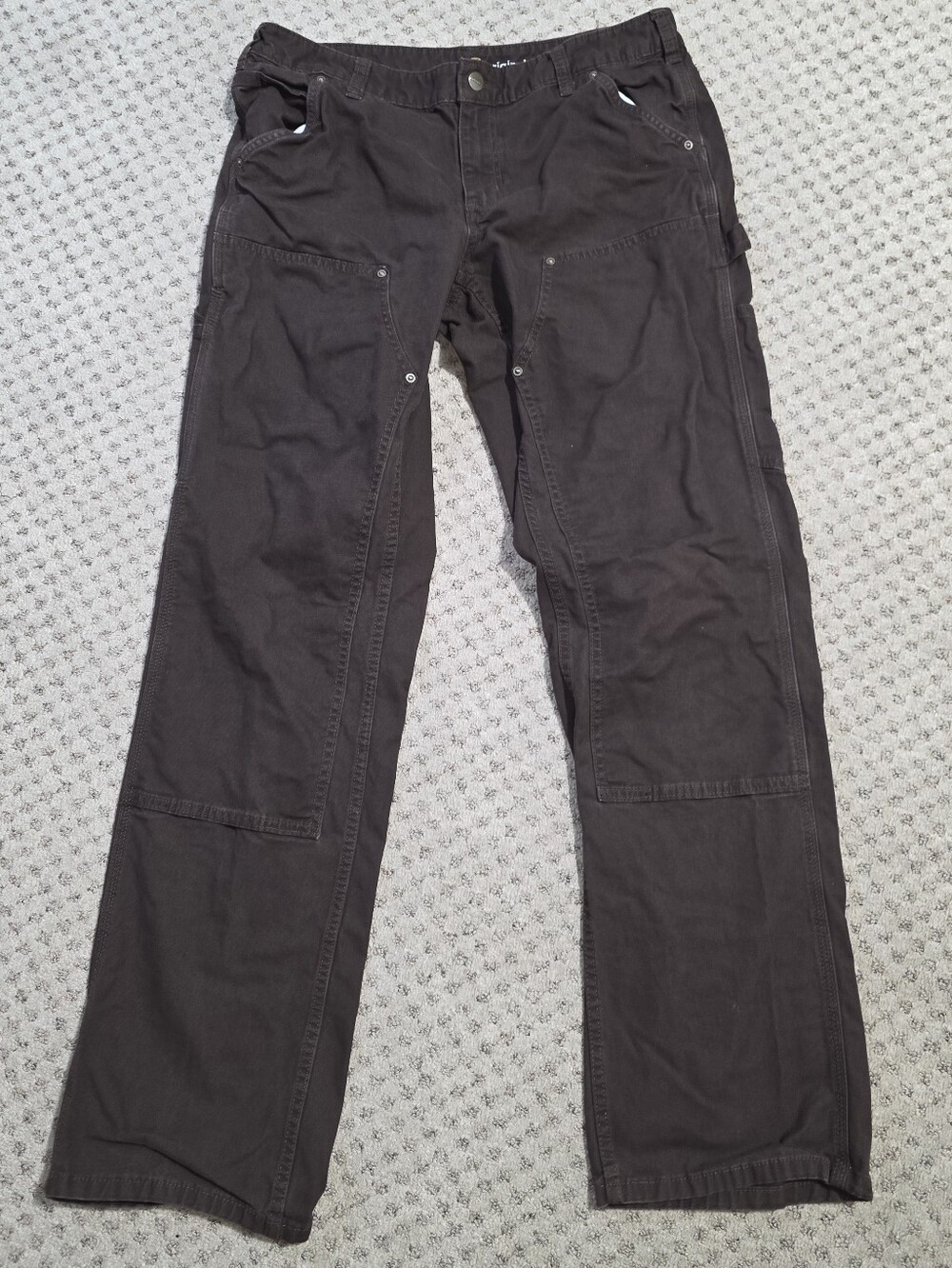 Carhartt Double Knee Brown Cargo Work Pants